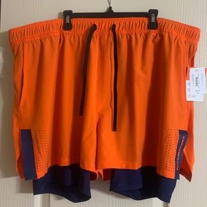 NWT Sports Illustrated Men's Swim Trunks Swim Shorts Orange Size XXL Has Pockets